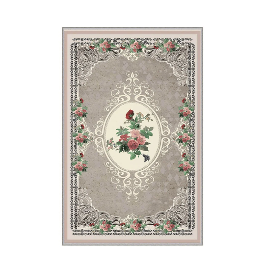 Kittie Flatweave Pink/Grey/Green Rug