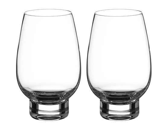 Diamante Stemless White Wine Glasses Pair