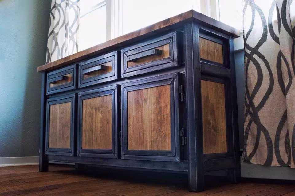 Custom Buffet, Industrial Credenza, Vintage Dresser, Modern Cabinet