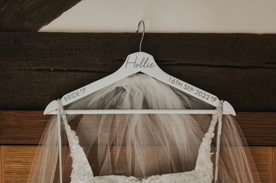 White Wedding Dress Hangers, Bridesmaid, Maid Of Honour, Mother The Bride