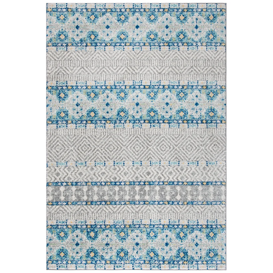 Tabb Hooked Grey/Blue Rug