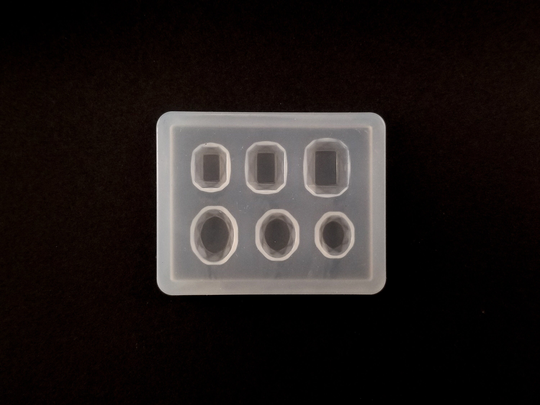 Tiny Assorted Faceted Gem Miniature Silicone Mold, Resin Casting Mold Uv Resin, Stud Embellishment Epoxy Nail Art Crafts, Decoden Crafting