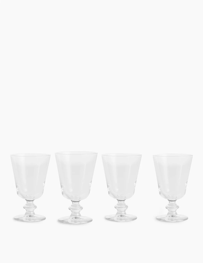 Set of 4 Wine Glasses beige