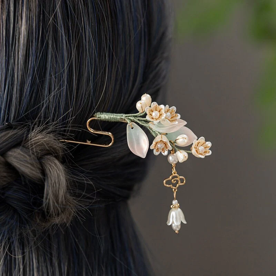 Classical Hair Stick, Step Shake Pins, Chinese Fork, Ancient Aaccessories, Cheongsam Balls, Hairpin Song Dynasty