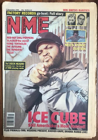 Nme UK Dec 5 1992 Vintage Original Music Reading Newspaper Magazine Gift Present Birthday Ice Cube