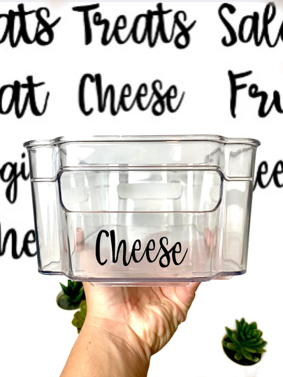Fridge Containers Decals, Fridge Stickers, Vinyl Storage