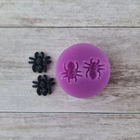 Resin Silicone Mold - 15mm 3D Spider Stud Earrings Mold, Flexible Polymer Clay Supplies, Resin Supplies