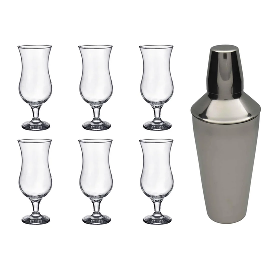 Pina Colada 7 Piece Cocktail Shaker Set
