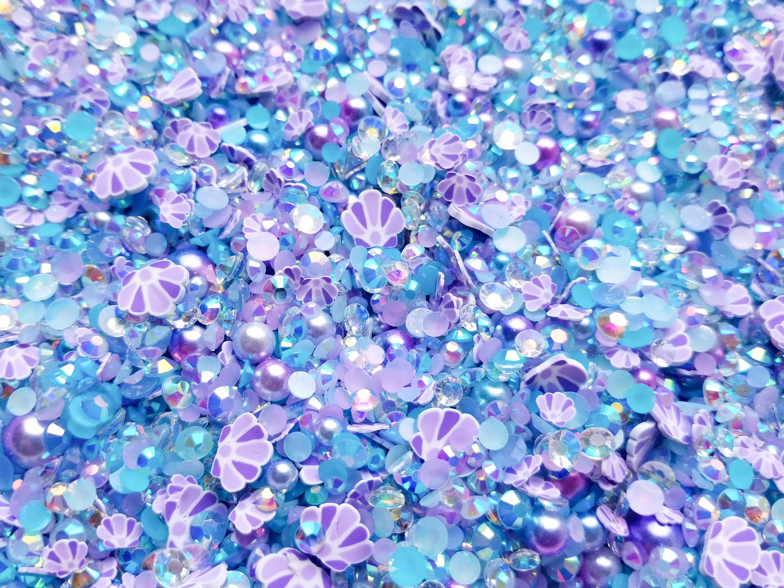 Isle Of Sky Daydream Shaker Sprinkle Mix, Assorted Rhinestone, Resin Caviar Pearl, Polymer Clay Fake Sprinkles, Decoden Funfetti Jimmies K82
