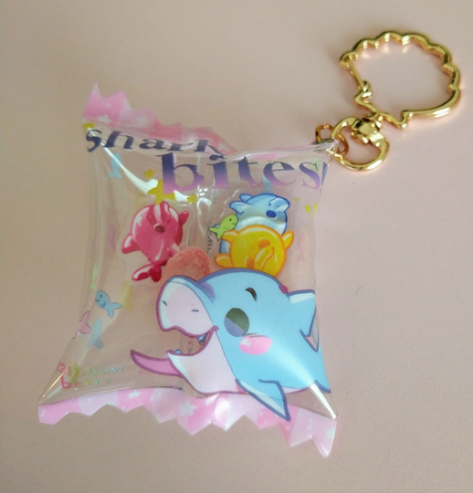 Gummy Shark Candy Keychain