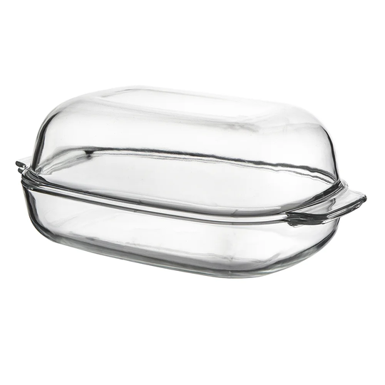 Mcchesney 5.7L Glass Oval Casserole with Lid