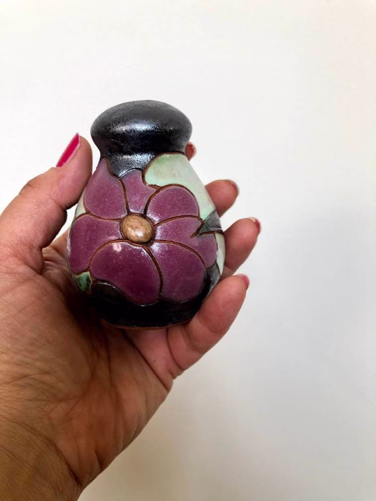 Christmas Gift - Flower Salt & Pepper Shaker, Ceramic Salt Pepper Shaker, Kitchen Box, Handmade Shaker