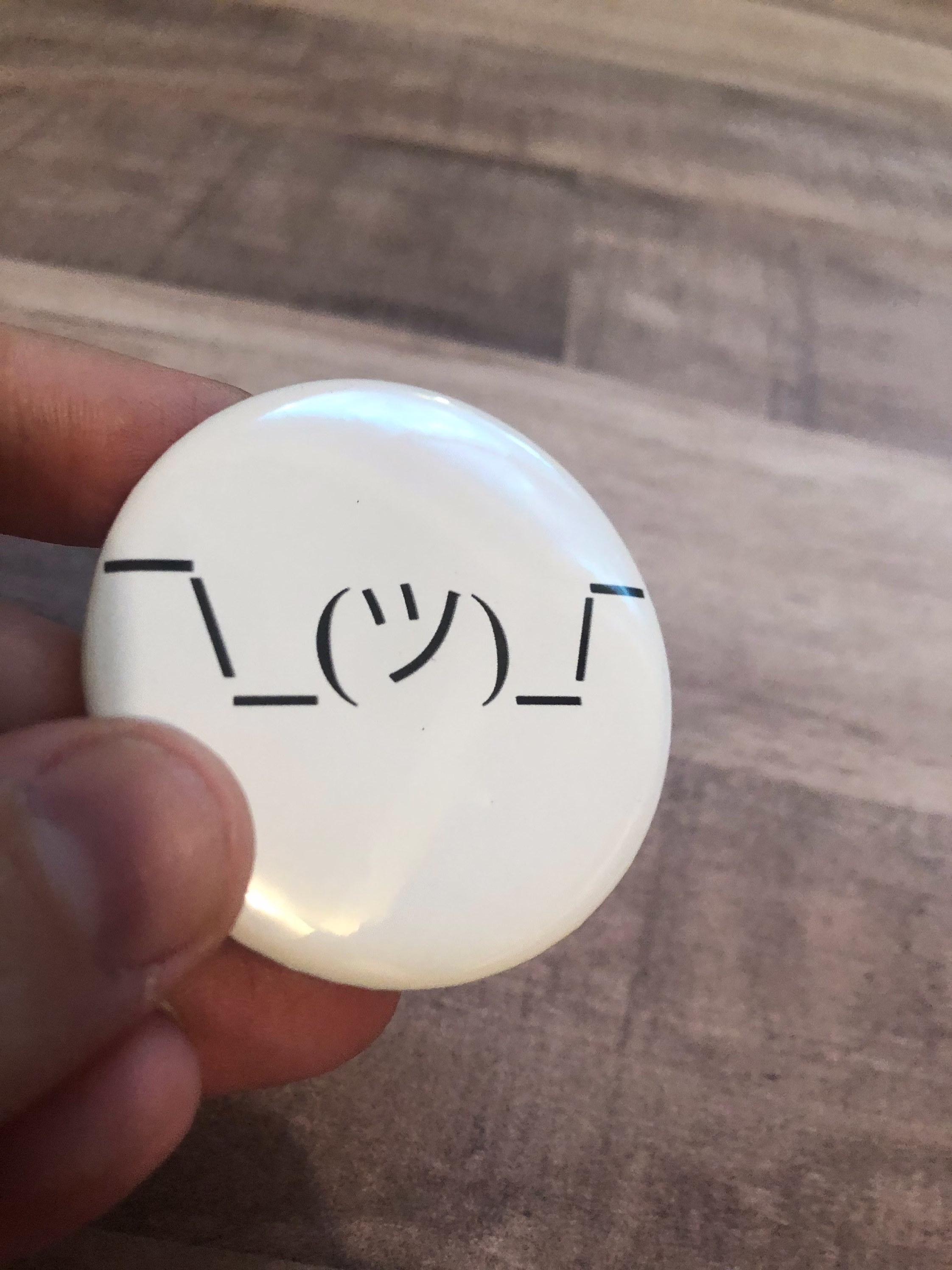 Shrug Emoji Magnet Or Button