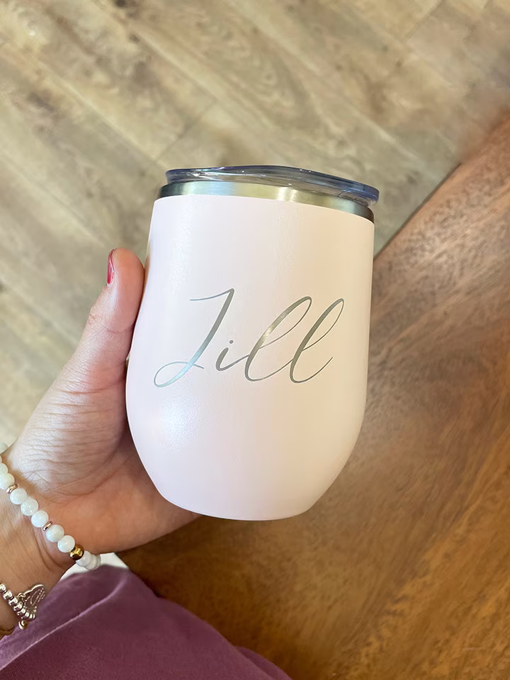 Custom Wine Tumbler | Custom Glasses Insulated Cup| Engraved With Lid Bachelorette Party Favors Bridesmaid Gift