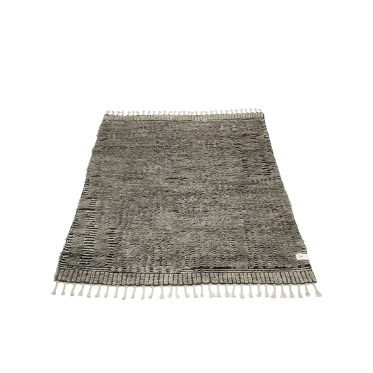 Diggs Hand Knotted Wool Grey Rug