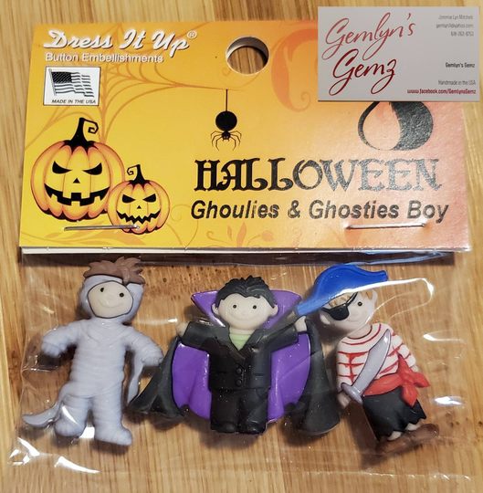 Ghoulies Ghosties Boys Button/Embellishments