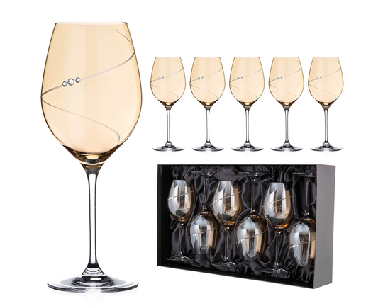 Diamante Swarovski Wine Glasses -