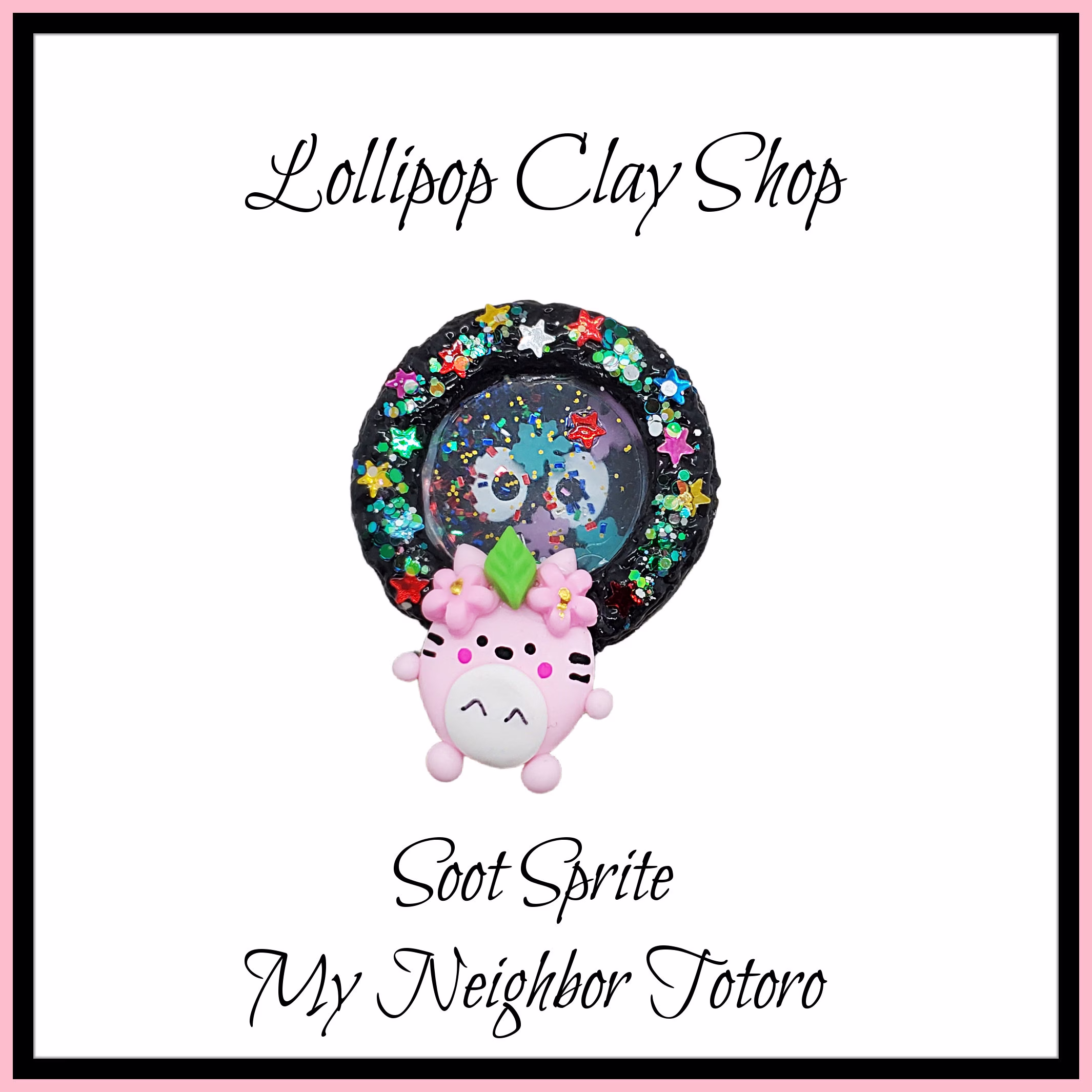 My Neighbor Totoro - Soot Sprite Clay Bow Center Clay Doll, Dolls, Bow Centerpieces, Center For Bows, Center, Spirited Away
