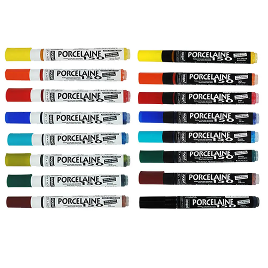 Pebeo Porcelaine 150 Oven-Fix Dishwasher Safe Permanent Ceramic Paint Marker Pens