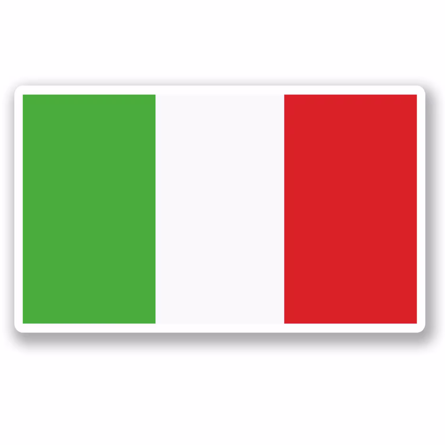 2 X 10cm Italian Flag Vinyl Stickers - Italy Europe Travel Adventure World Location Country Decal Luggage Laptop Gift Sticker #5268