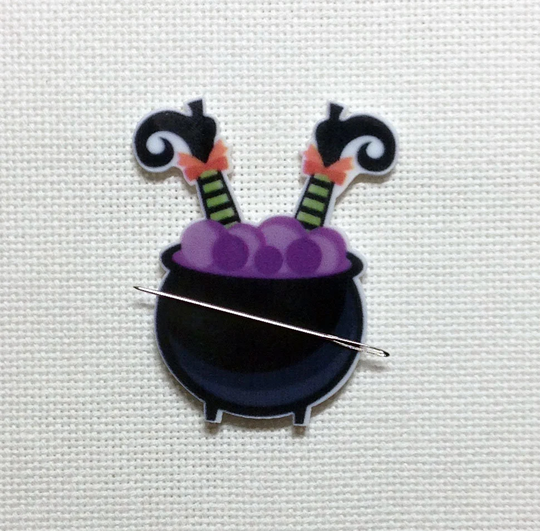 Clumsy Witch Needle Minder For Cross Stitch | Embroidery Cover Diamond Painting