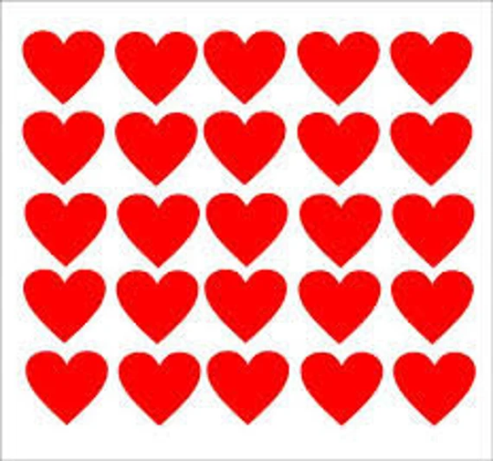 216 Tiny Heart Stickers, Heart Vinyl Decals Removable Engagement Party Decor Mini Stickers, Valentine Stickers Lots Of Colours