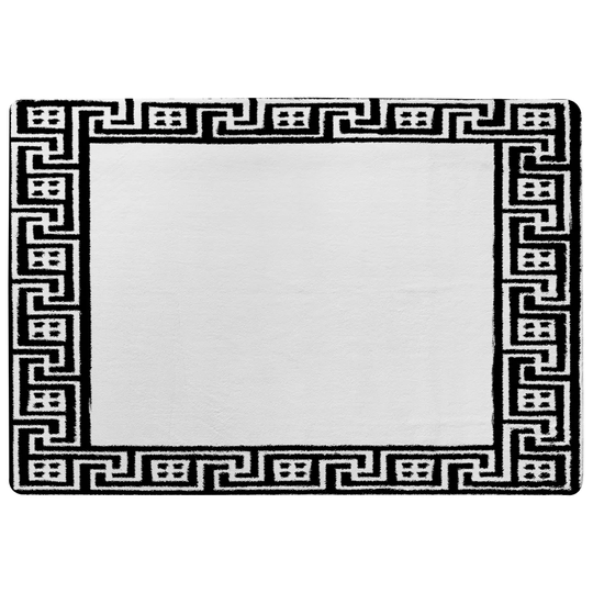 Myatt Shaggy White Area Rug