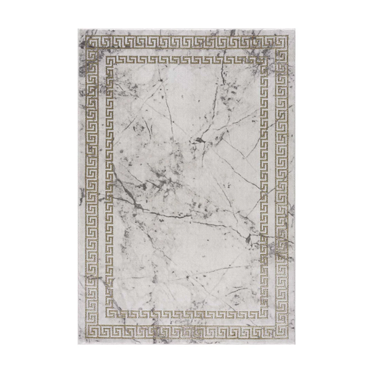 Ried Flatweave Grey/Golden Rug