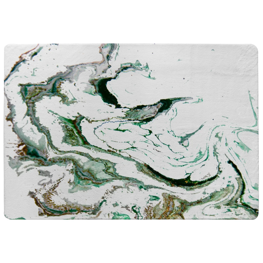 Nevels Shaggy Green/Gold Area Rug