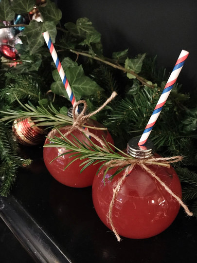 Christmas Bauble Cocktail Glass Gift Set