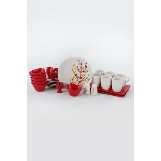 28 Piece Dinnerware Set, Service for 6