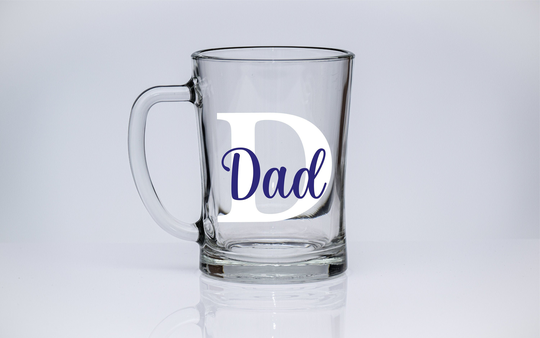 Personalised Dad Pint Glass Tankard, Father's Day Gift For Him, Custom Beer Mug, Daddy, Father, Mens Birthday, Christmas