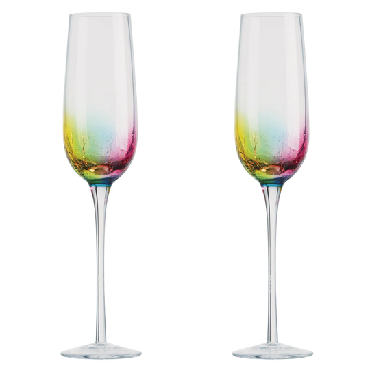 Neon Glass 250ml Champagne Flute