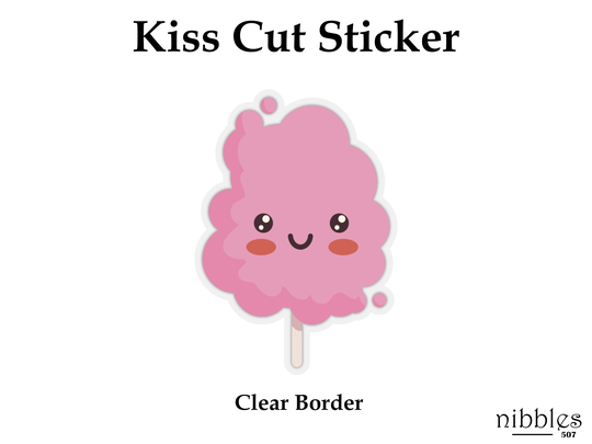 Cotton Candy Stickers | Magnets Decal Fridge Magnet Laptop Sticker Birthday Gift Humorous Decorative Cute Kawaii