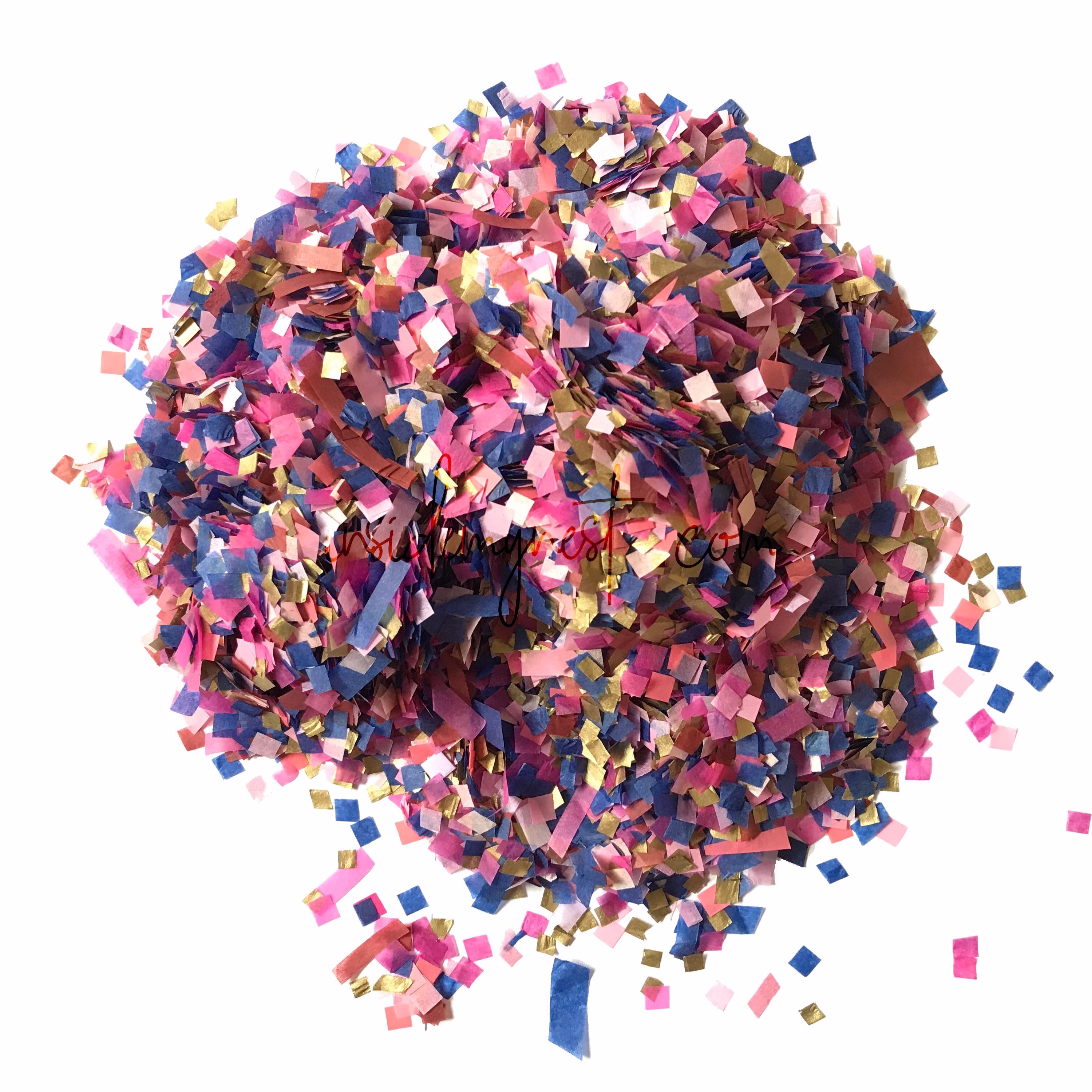Fuchsia Royal Blue & Gold Confetti Mix | Biodegradable