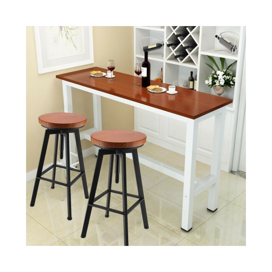 Vintage Bar Stool Metal Wooden Industrial Retro Seat Kitchen Pub