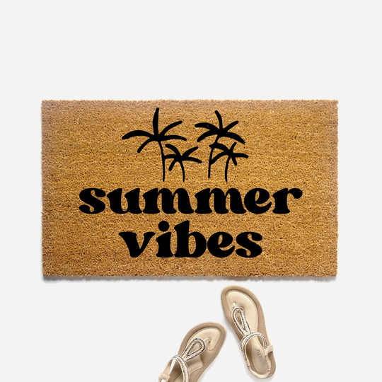 Summer Vibes Doormat, Welcome Mat, Beach Decor, Housewarming Gift, Cute Door Mat