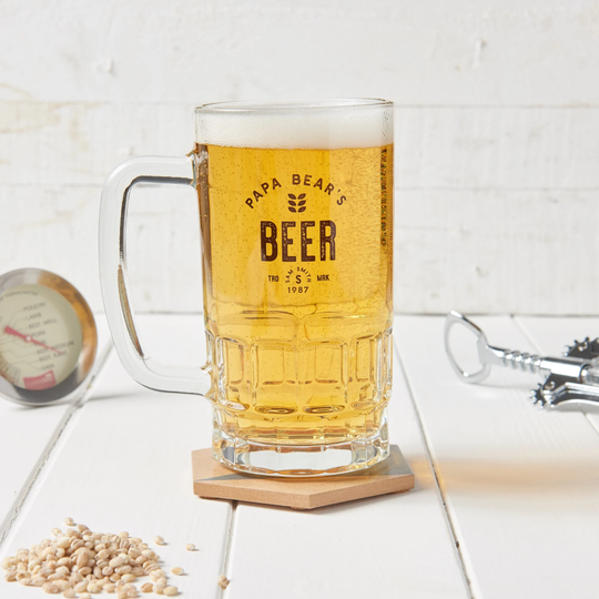 Personalised Papa Bear Beer Tankard