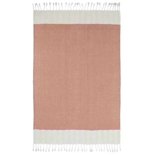 Kimberling Lucia Rose Liege Handwoven Corck Pink Rug