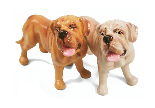 Dogue De Bordeaux Handmade Cruet Set Mini Fawn | 8cm X 10cm