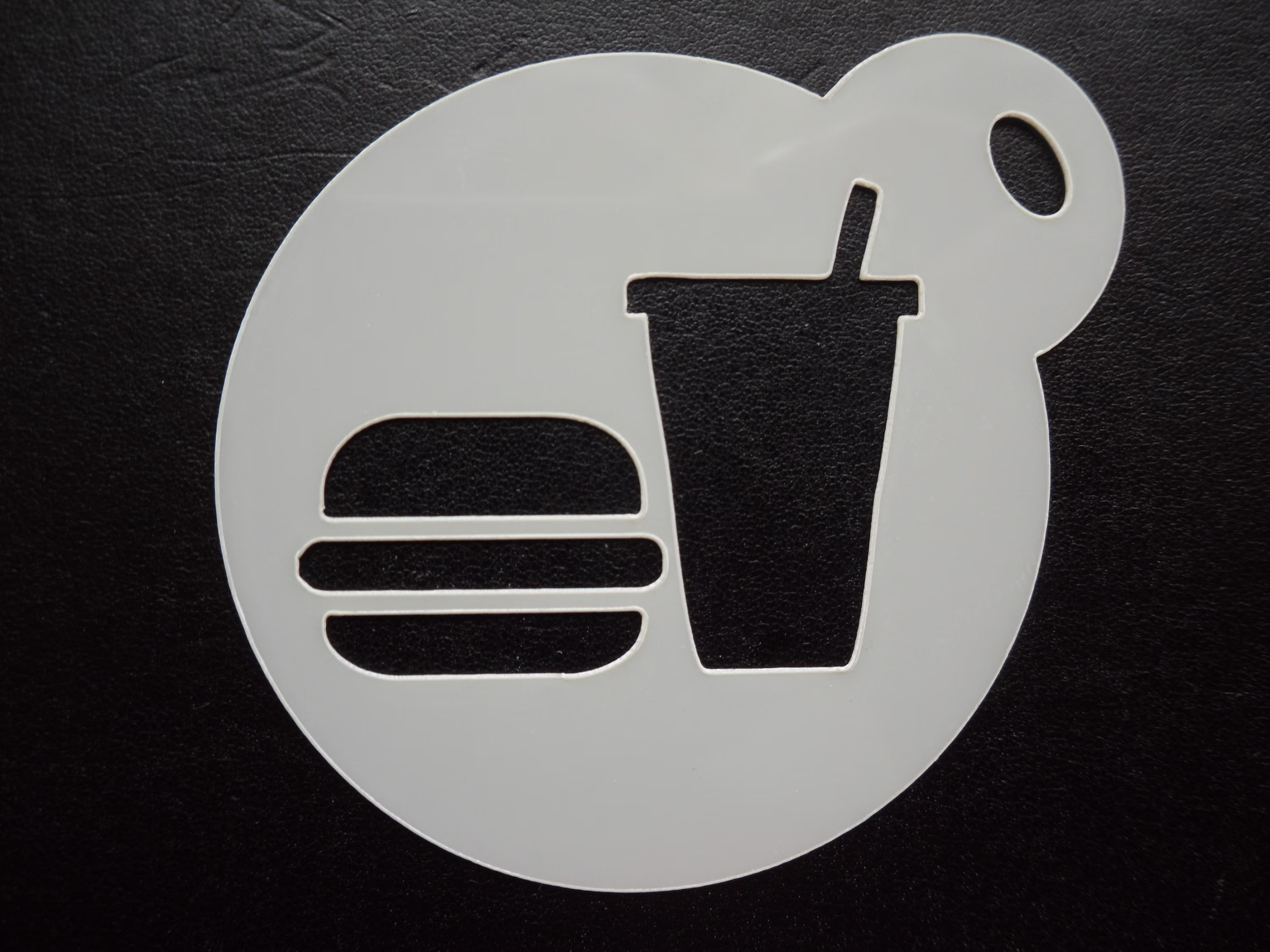 Unique Bespoke New 60mm Burger & Shake Cookie, Craft, Face Painting Stencil