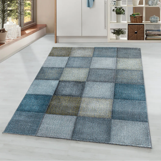 Laymon Flatweave Blue Rug