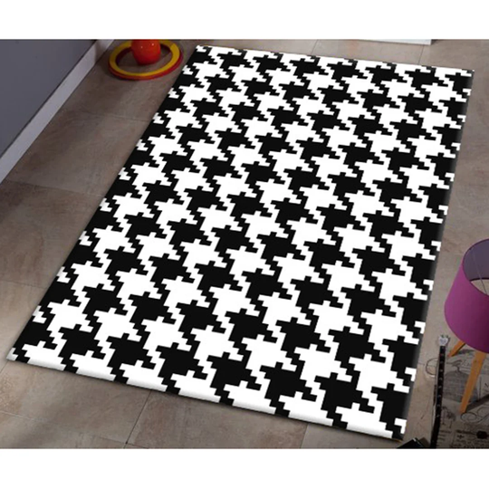 Dallyce Flatweave Black/White Rug
