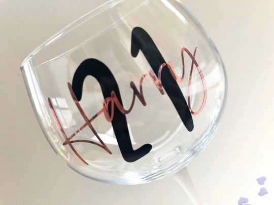 Personalised Gin Glass - Birthday 18Th Gift 21st Birthday 30Th