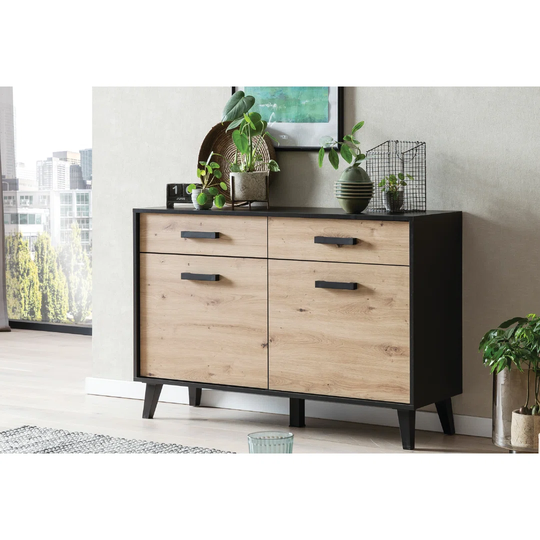 Artona 085 Sideboard/ Front:Artisan/Korpus:Schwarz