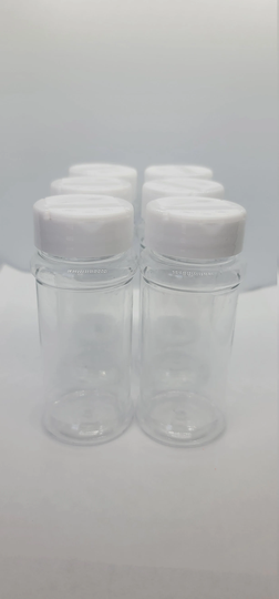 6 Pack - 3 Oz Empty Glitter Shakers Plastic Round Jars Craft