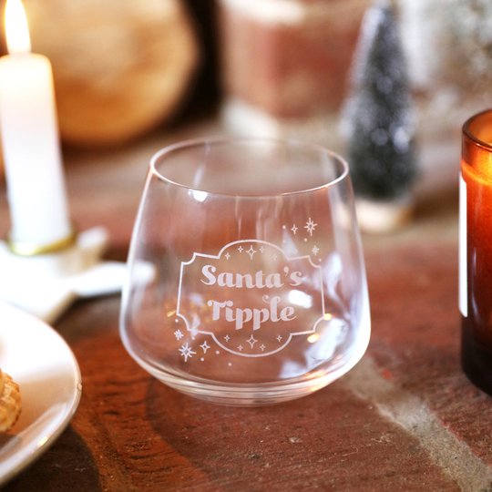 Santa's Tipple Whisky Glass