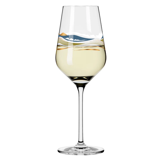 RITZENHOFF Heart Crystal White Wine Glass #7 by Aurélie Girod, made of crystal, 380ml, in a gift box