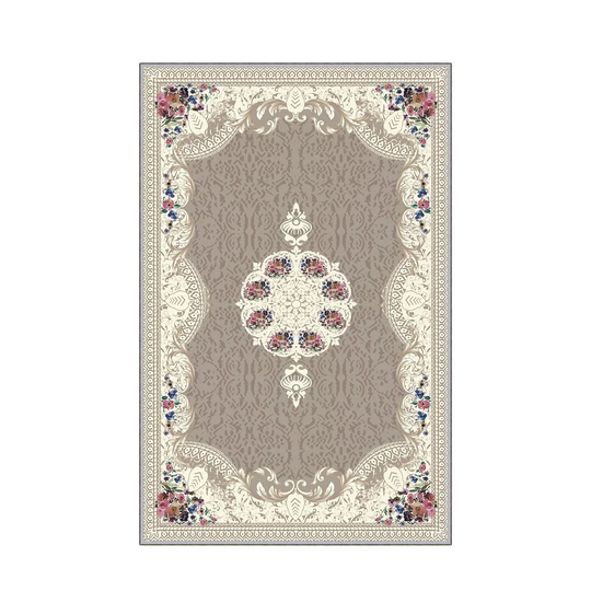 Laura Flatweave Grey/White Rug