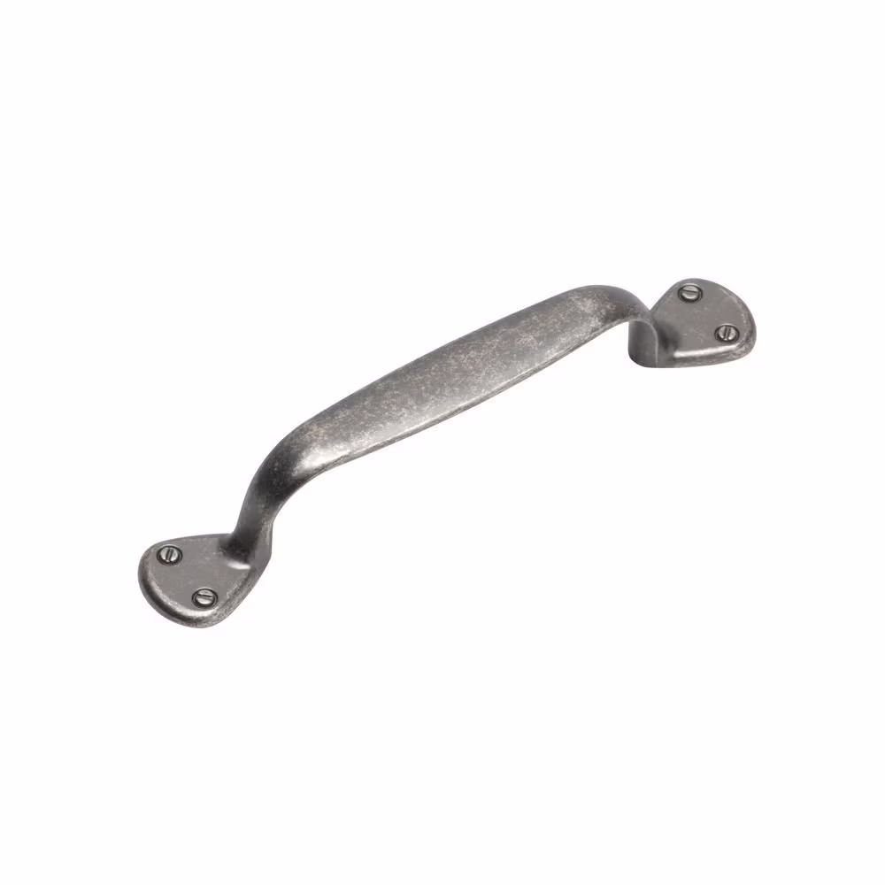 Antique Pewter Plain Drawer Cabinet Pull Handle, 96mm Fixing Centres, Cupboard Door Knob Or Dresser
